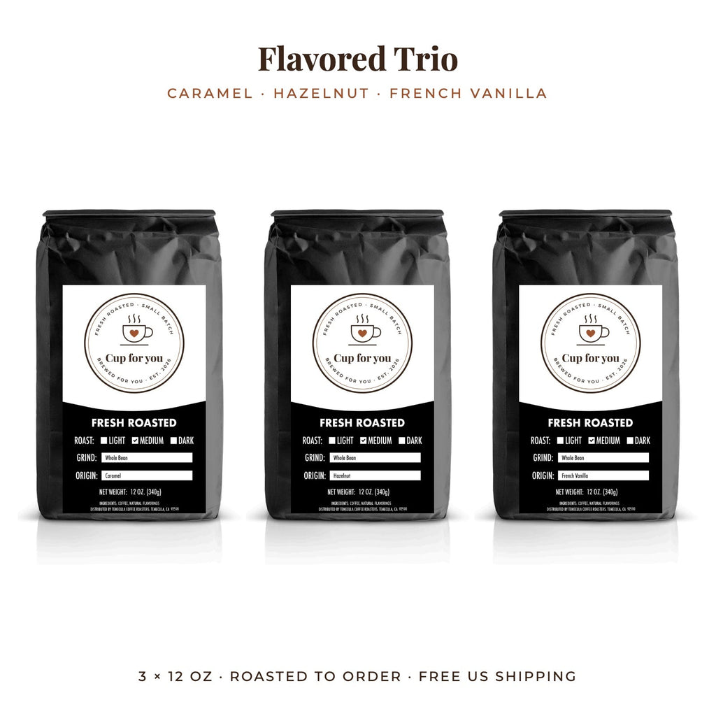 Cup for you Flavored Trio – three 12 oz bags